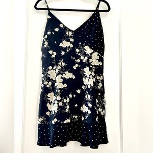 Black floral dress